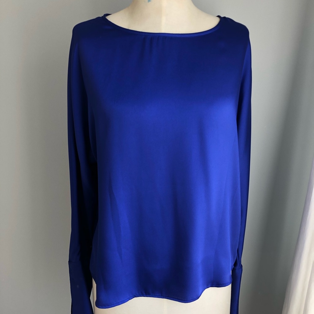 Express cobalt blue long sleeve top
